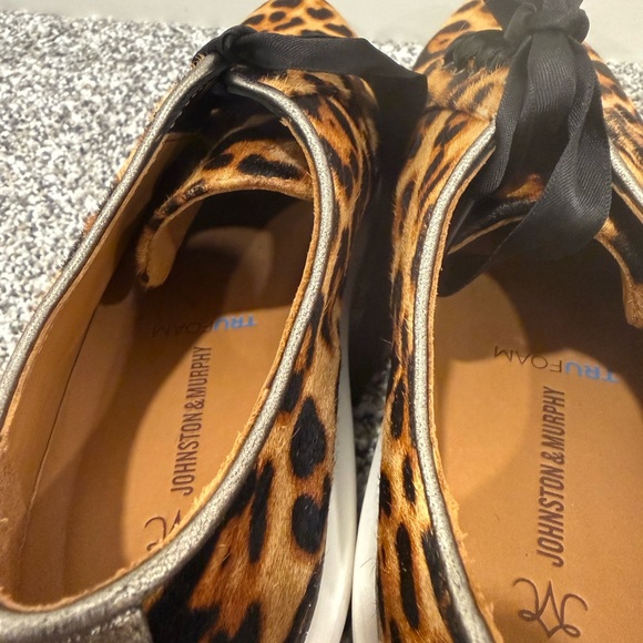 Leopard Print Women’s Lace-Up Casual Versatile Activewear Sneaker Shoes Sz 8.5 - Picture 7 of 8